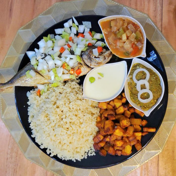 Attiéké + Poisson + Aloco